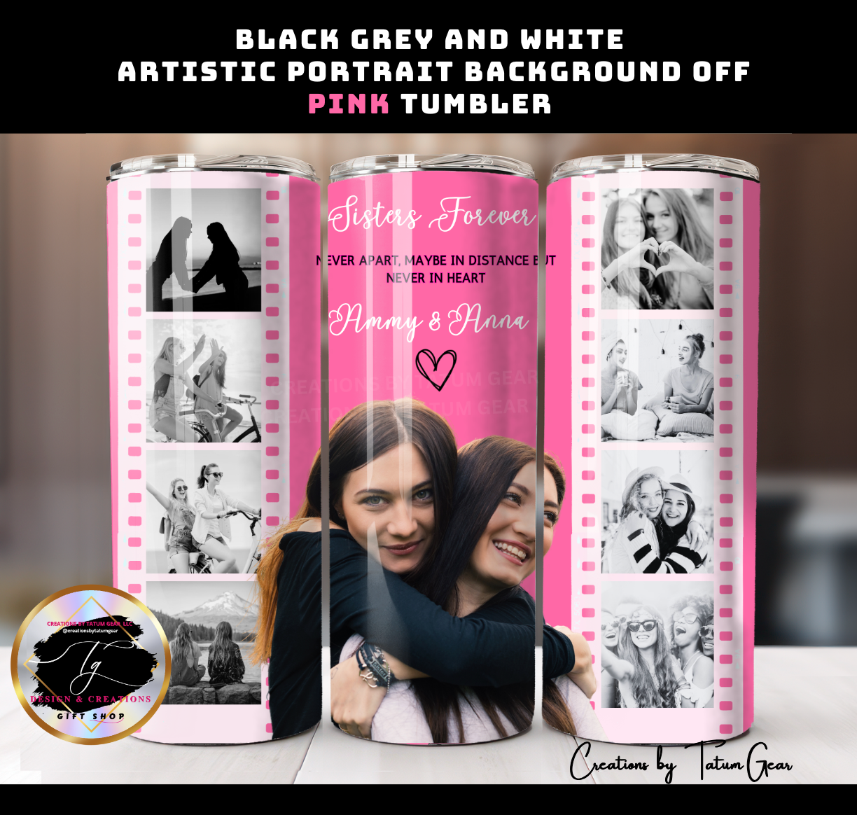 Custom 9-Photo Collage Tumbler - 20oz Personalized Gift