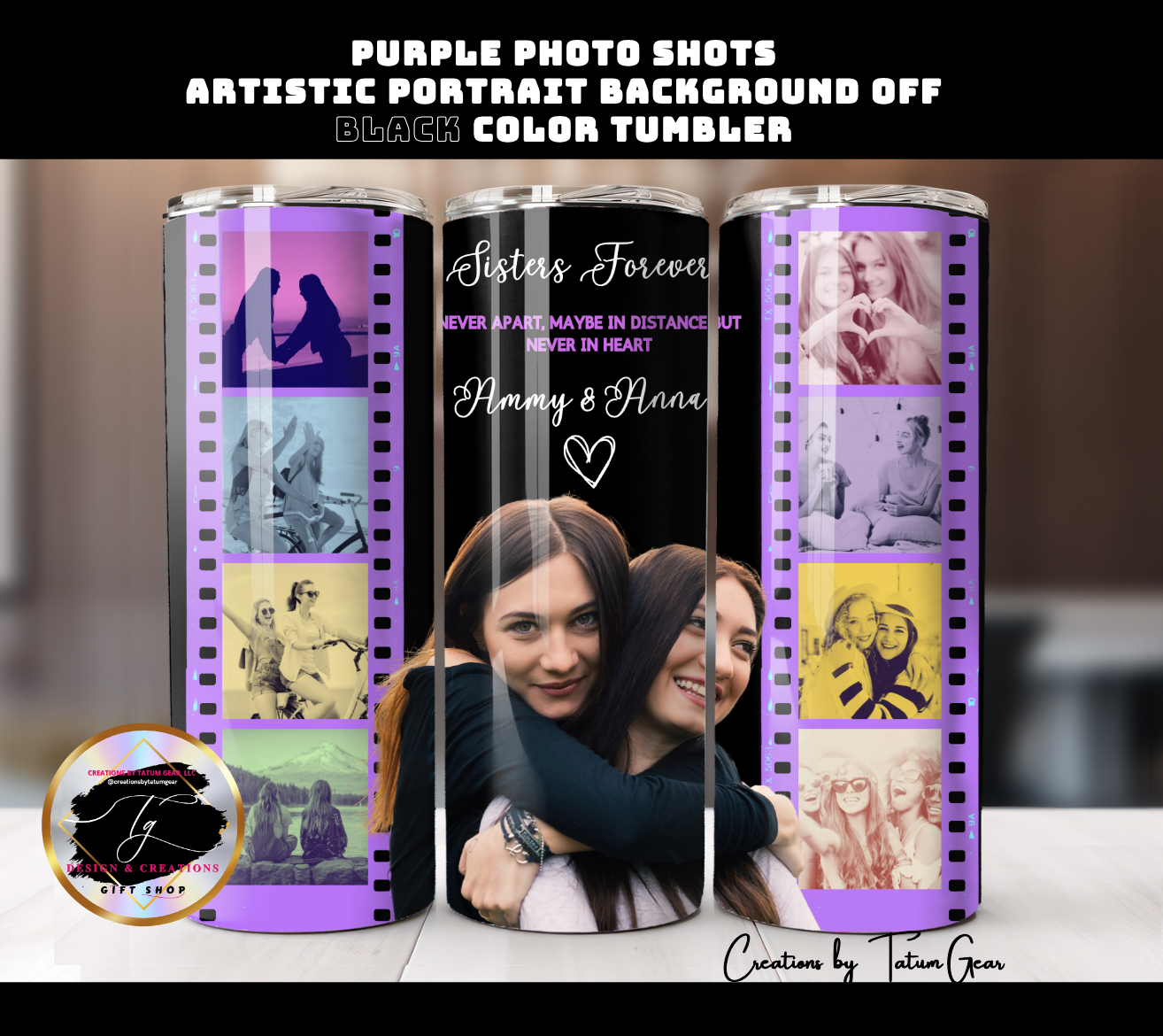 Custom 9-Photo Collage Tumbler - 20oz Personalized Gift