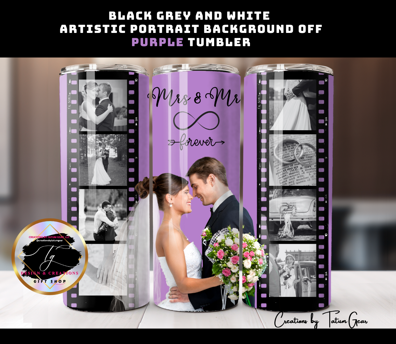 Custom 9-Photo Collage Tumbler - 20oz Personalized Gift