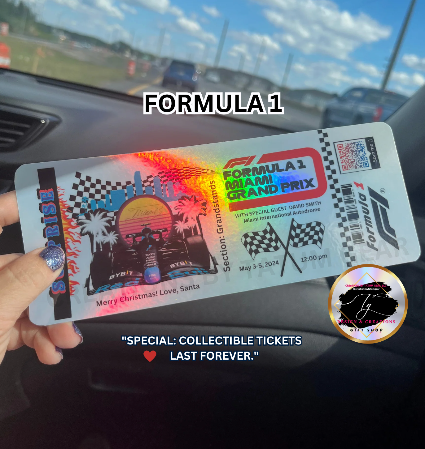 AMAZING STUNNING PHYSICAL SURPRISE TICKETS CONCERTS HOLOGRAPHIC!