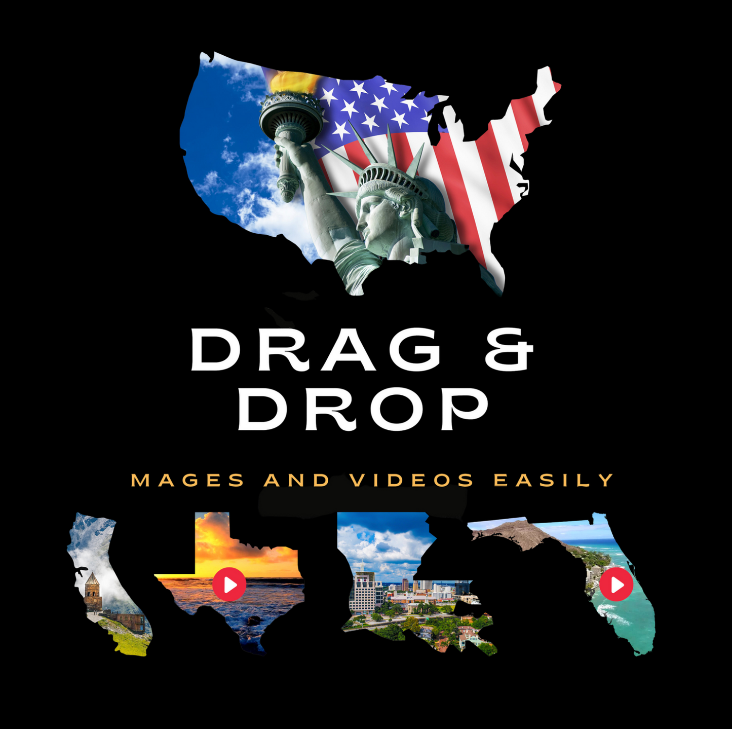 Canva Frames - America & States