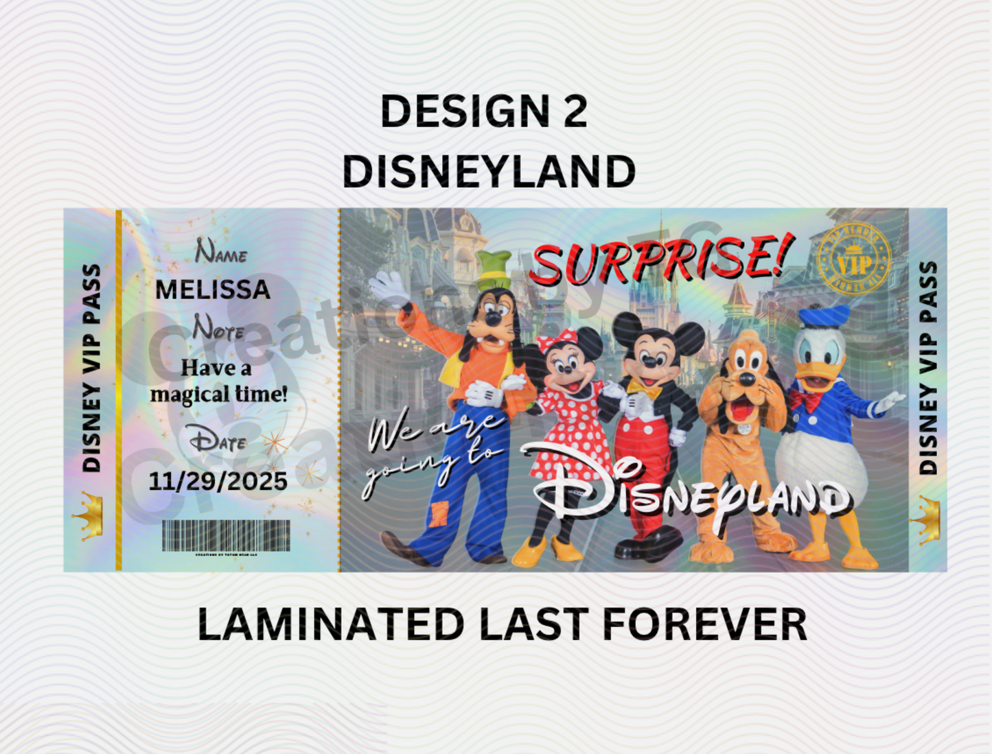 Premium Holographic Surprise Tickets – Magical Disney Reveal!