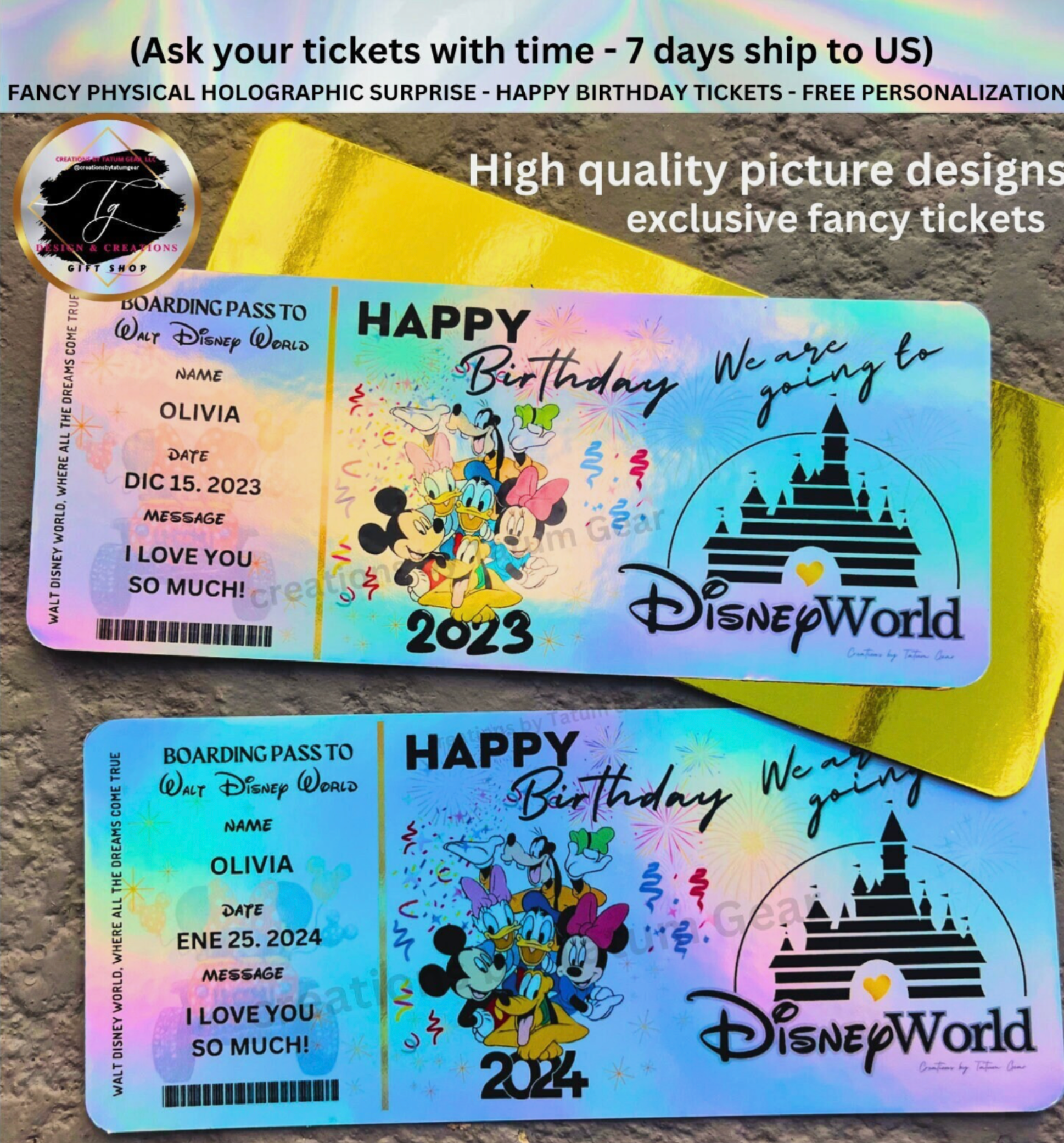 Disney Birthday Surprise Ticket – Personalized Holographic Gift – GEAR CRAFT SHOP disney-birthday-surprise-ticket-personalized-holographic-gift-gear-craft-shop