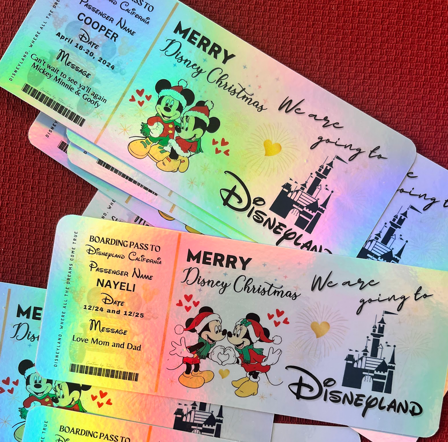 Christmas Surprise Ticket β Personalized Holographic Holiday Reveal