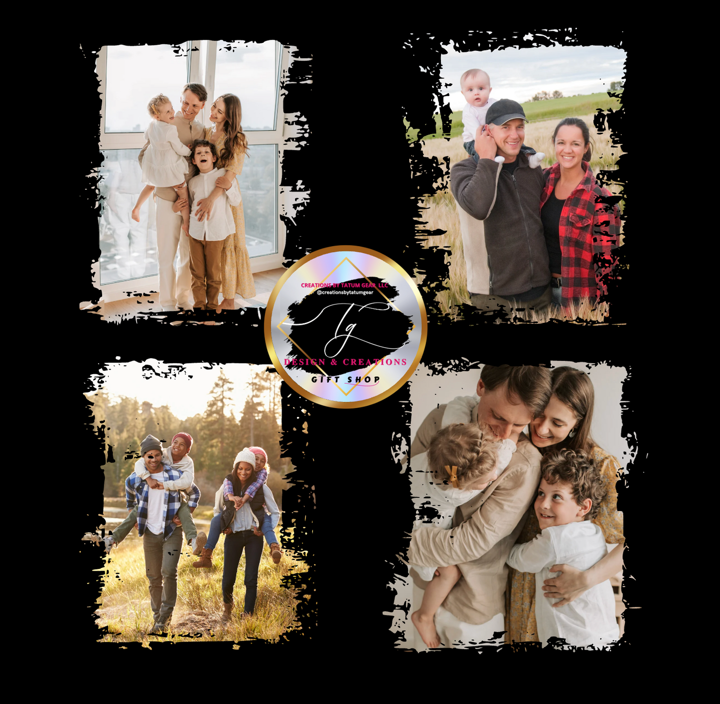 Bleach Effect Canva Frames – Drag & Drop Editable Layouts | Instant Download