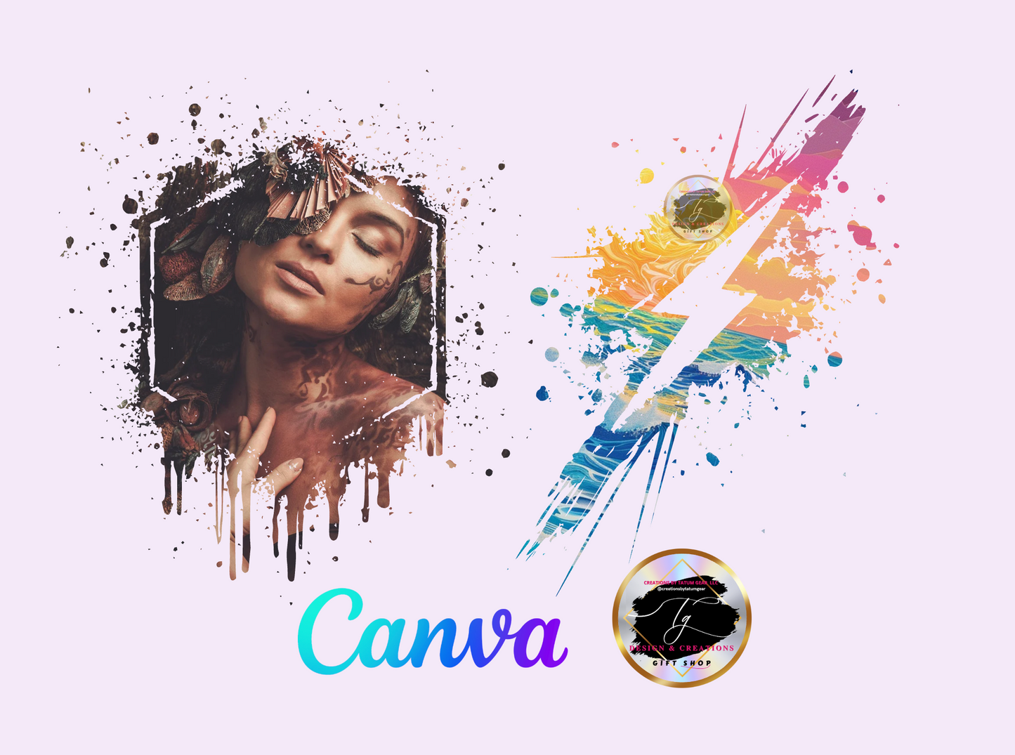 Distressed Canva Frames – Editable Divider Tabs | Instant Download