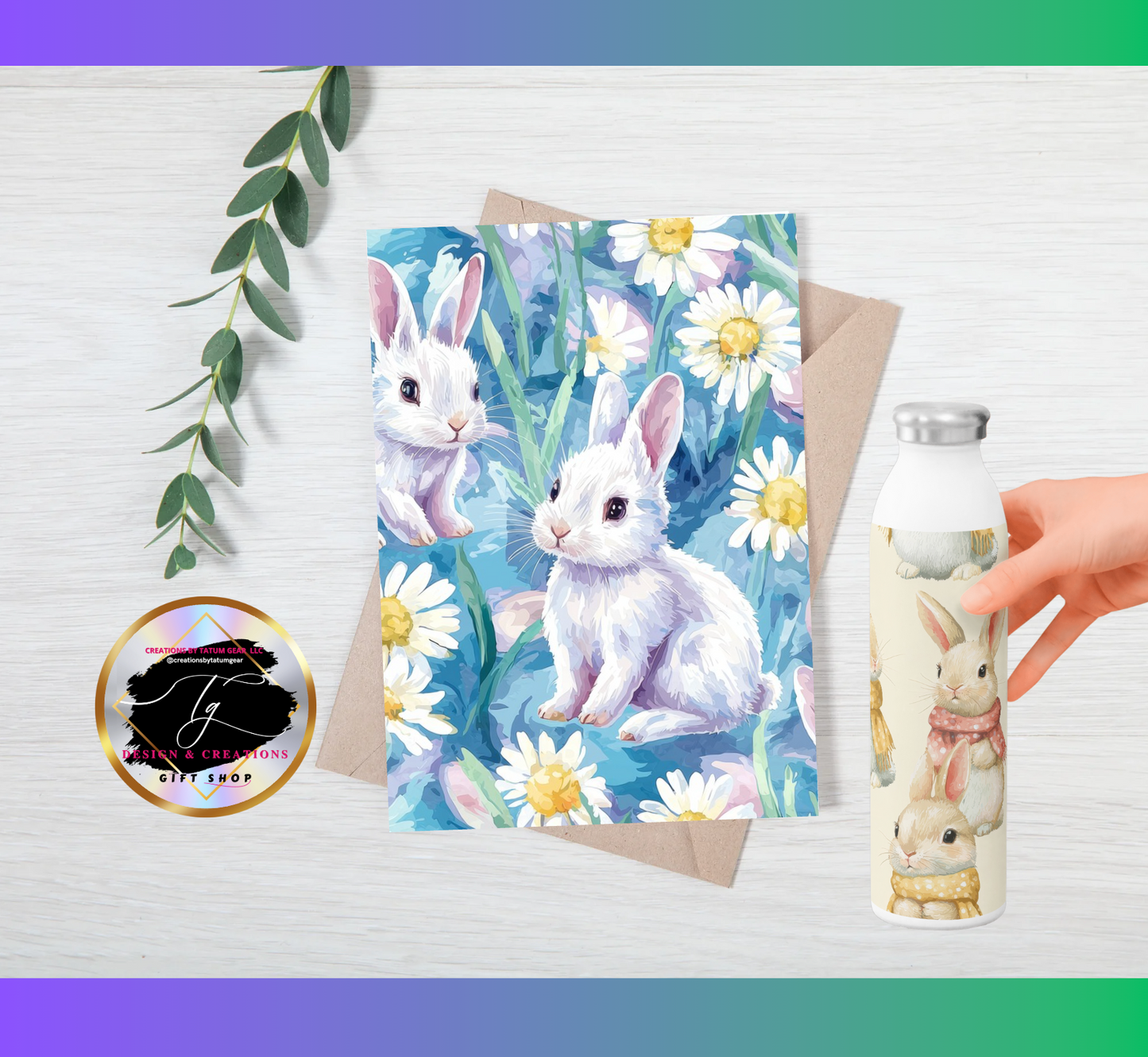 100 Watercolor Easter & Spring Patterns – Bunny & Floral Digital Paper Bundle (300 DPI)