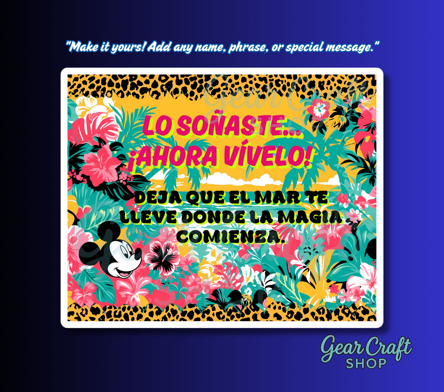 Cruise Memories Magnet – Tropical Custom Design for Fridge, Car, Office or Cruise Door