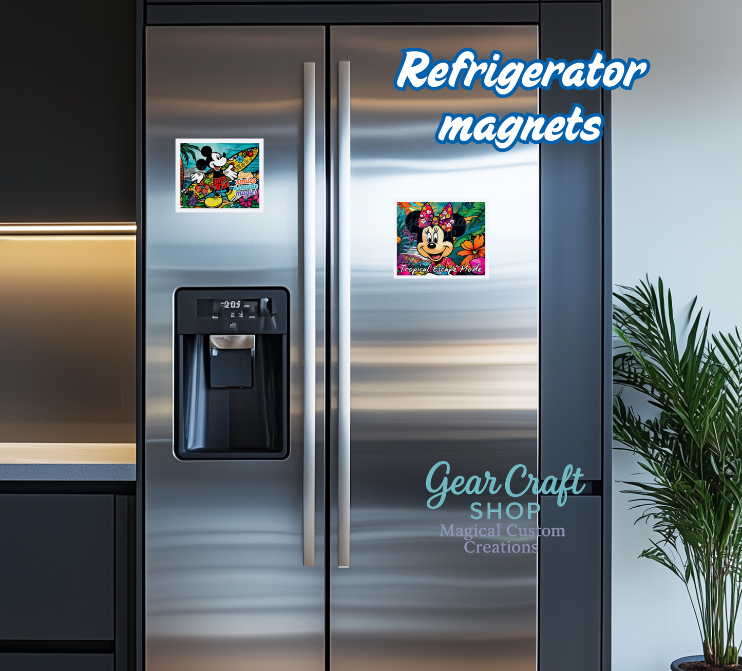 Tropical Cruise Door Magnets – Set of 2 | Fun Disney-Inspired Vacation Designs