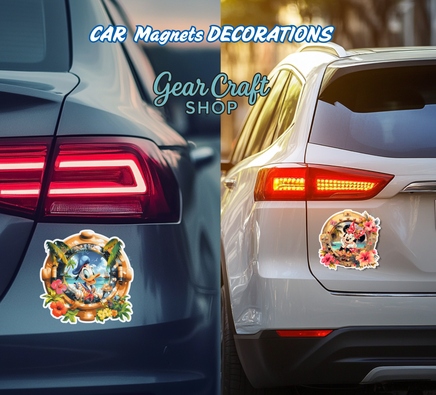 Sailor Porthole Friends Cruise Door Magnets Set of 4 - style 035