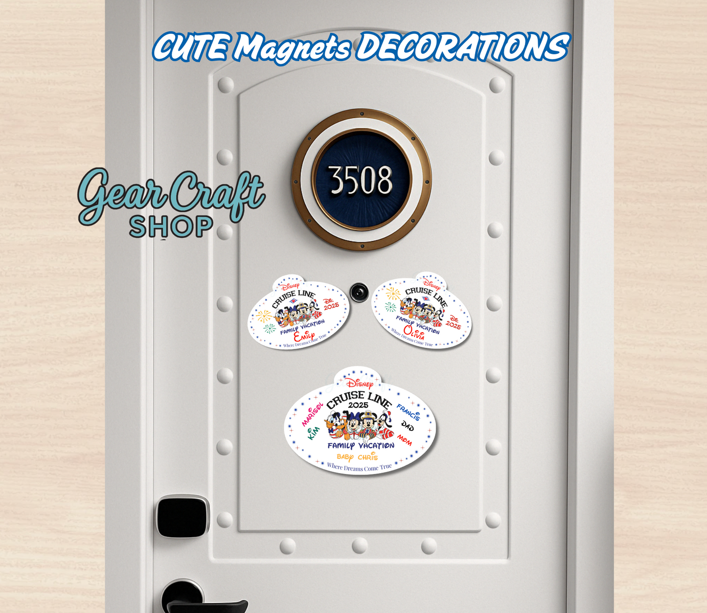 Disney Cruise Magnet Family or Name