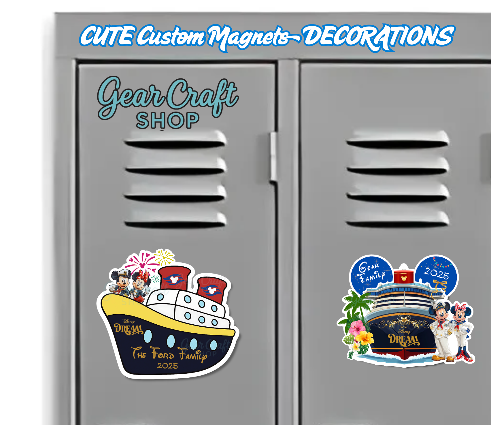 Disney Cruise Magnet – Ship with Mickey & Minnie