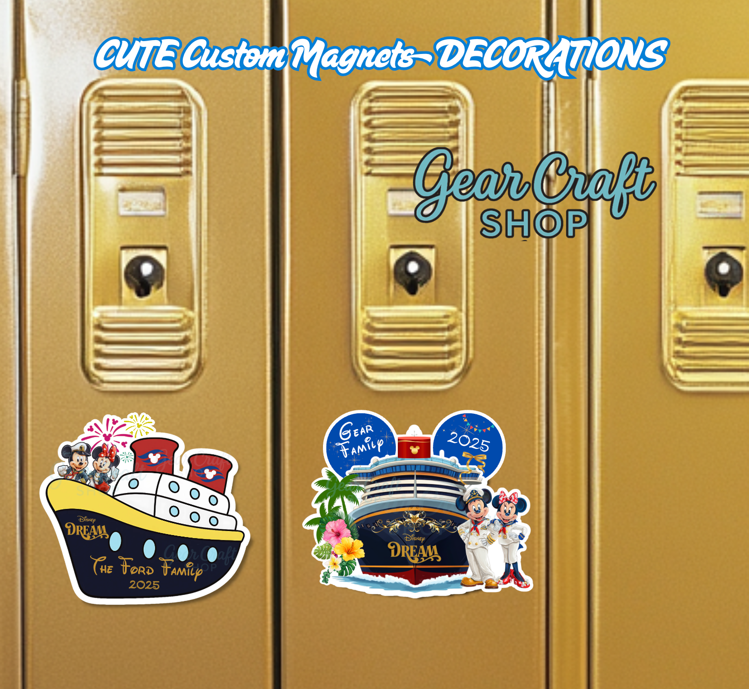 Disney Cruise Magnet β Ship with Mickey & Minnie