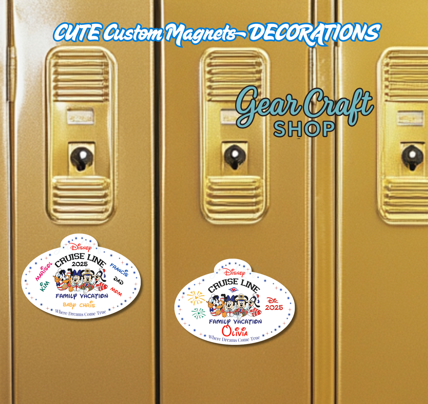 Disney Cruise Magnet Family or Name