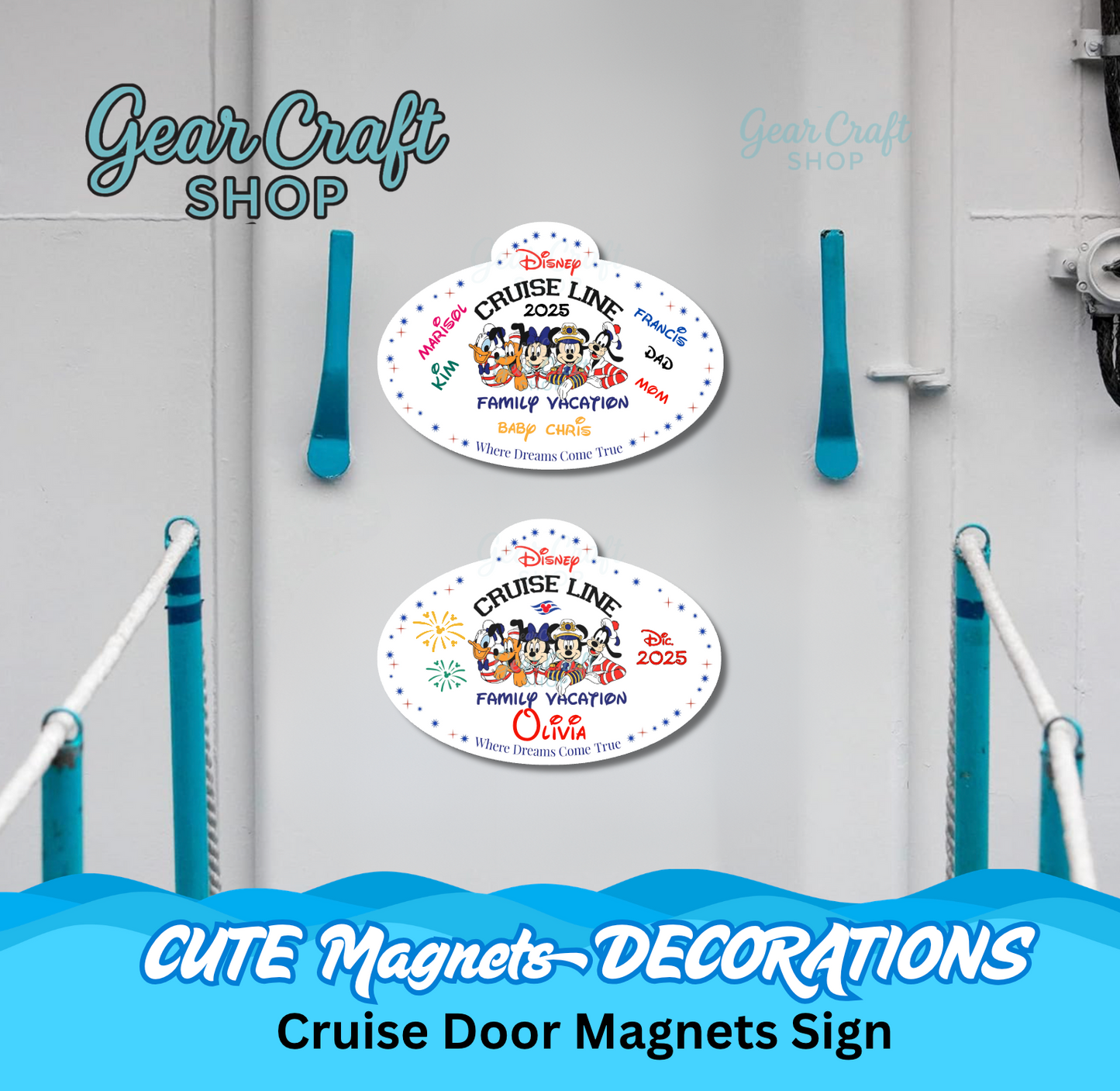 Disney Cruise Magnet Family or Name