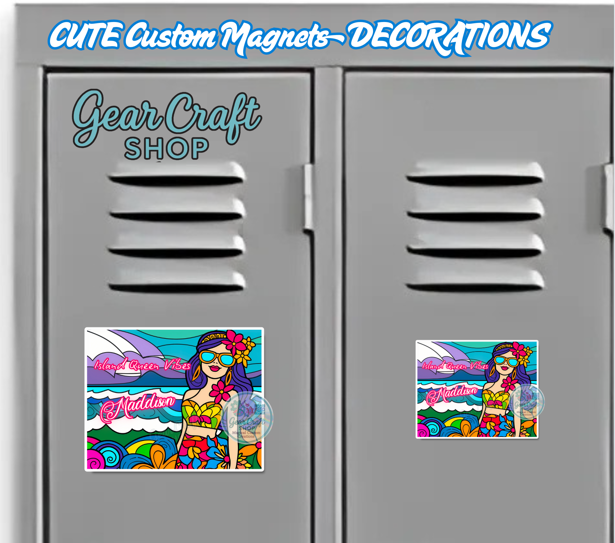 Island queen vibes - Cruise Name Magnet