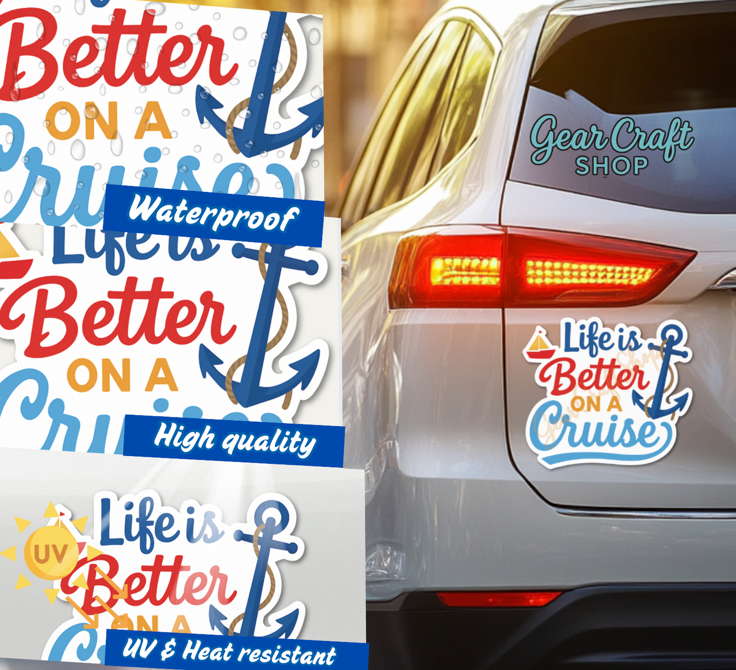 Funny Cruise Door Magnet Set – 4 Hilarious Waterproof Decorations Magnets