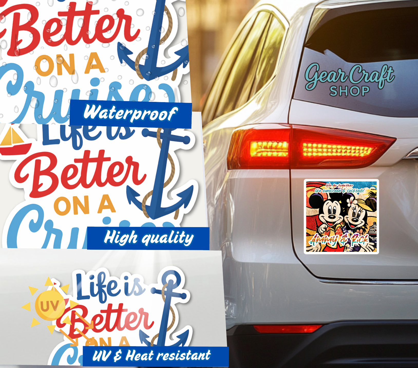 Personalized Love Cruise Magnet – Cute Couple Designs