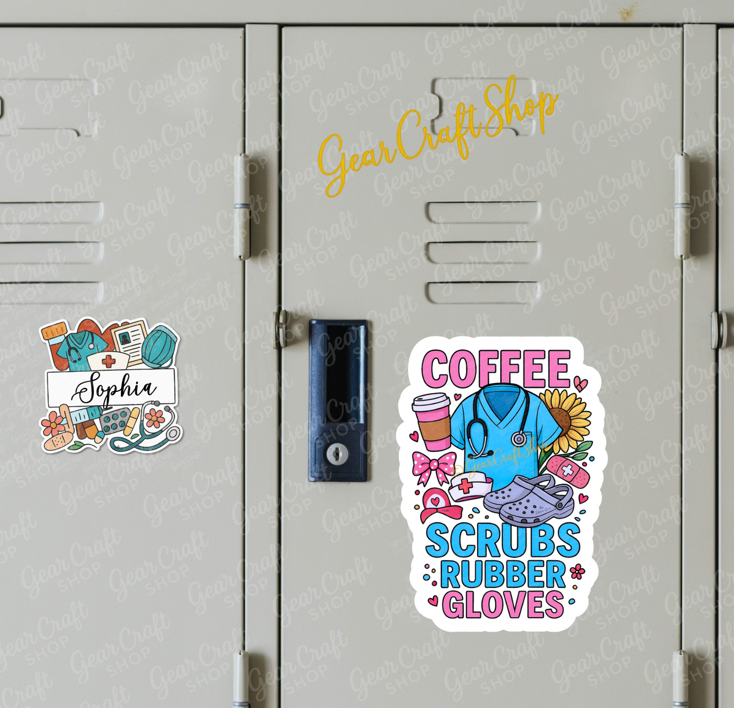 Coffee Nurse Sticker – Medical Essentials – Exclusive GearCraftShop Design