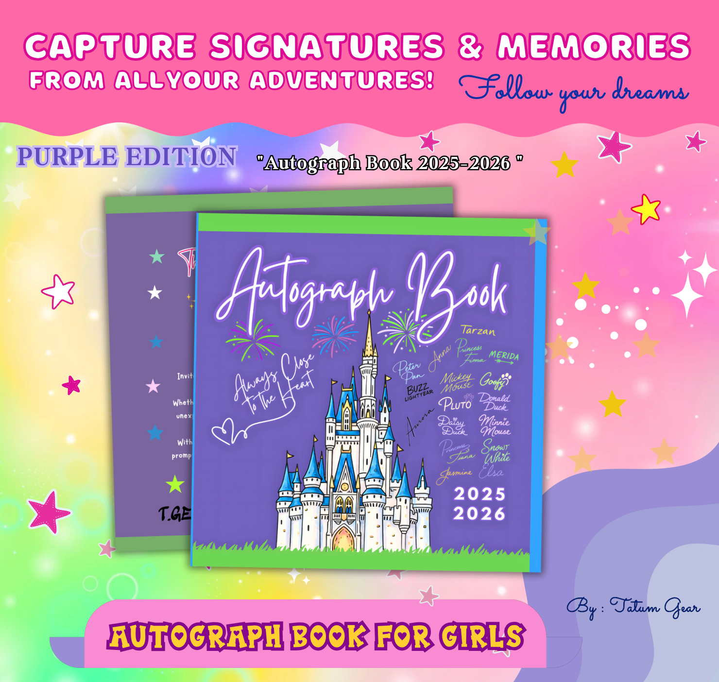 Autograph Castle Adventure Book 2025β2026 β Purple Edition