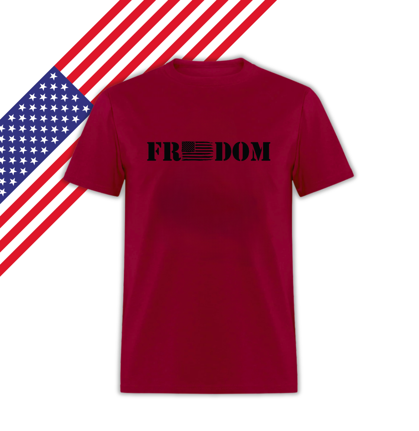Black Freedom frag Patriotic T-Shirt