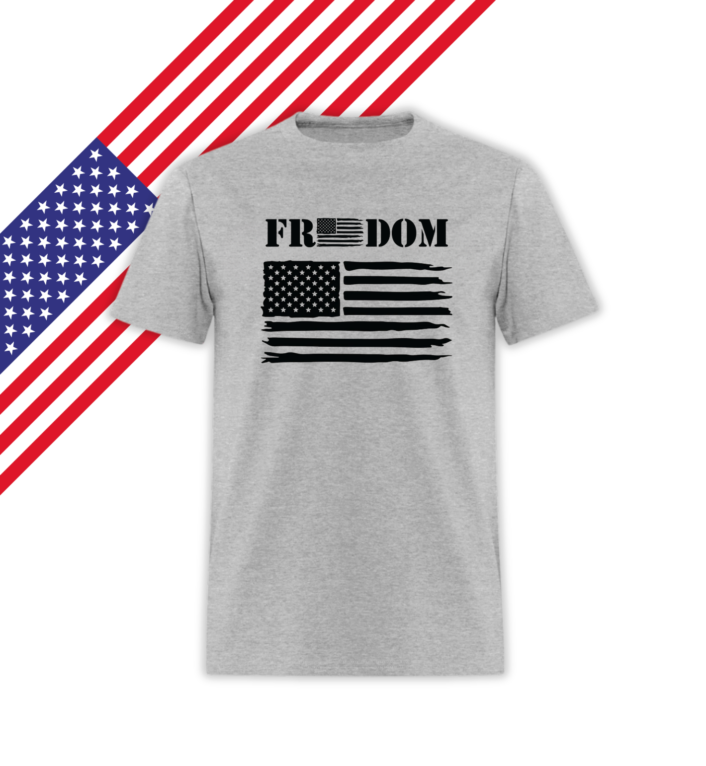 Black Freedom American frag - Patriotic T-Shirt