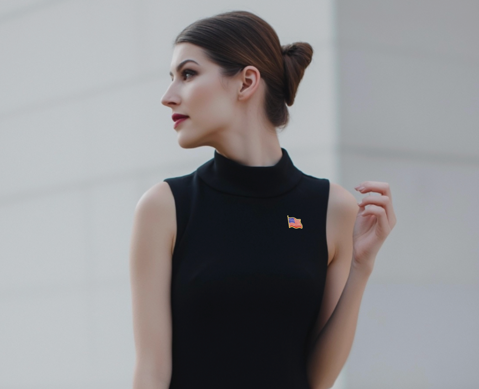 American Flag Pin - True Patriotic USA Pin