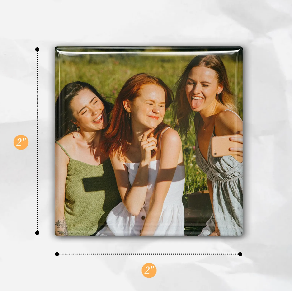 2-Inch Custom Photo Magnets β by Gear Craft Shop