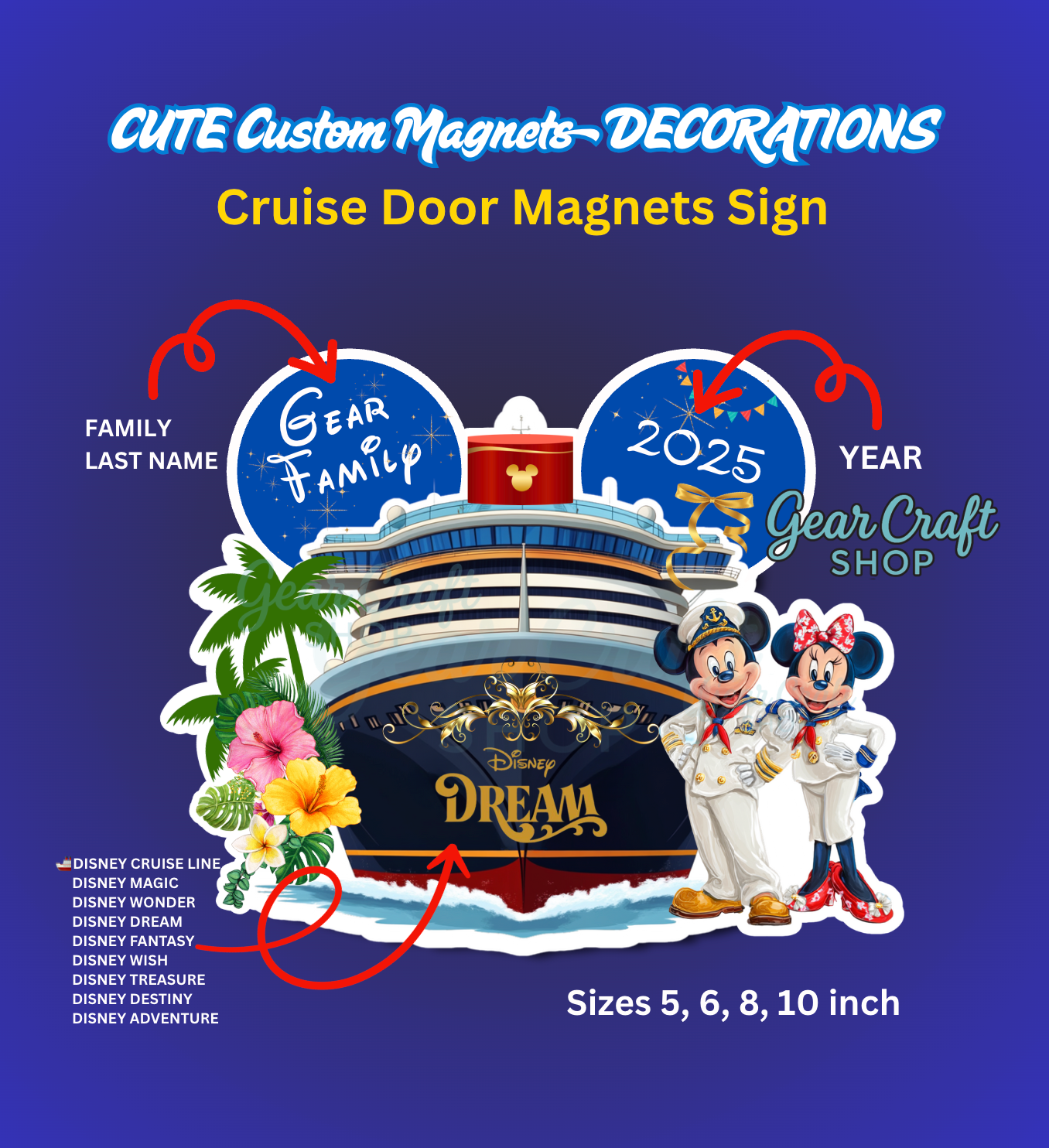 Disney Cruise Door Magnet β by Gear Craft Shop