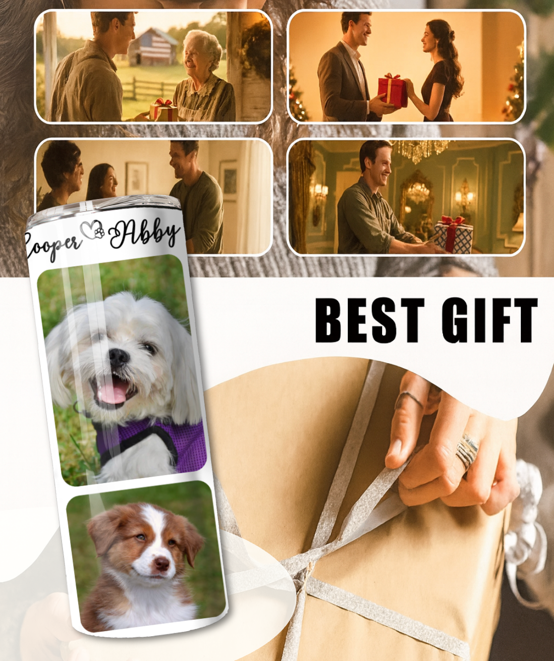 6 Collage Picture Tumbler β Best Gift Ever! π