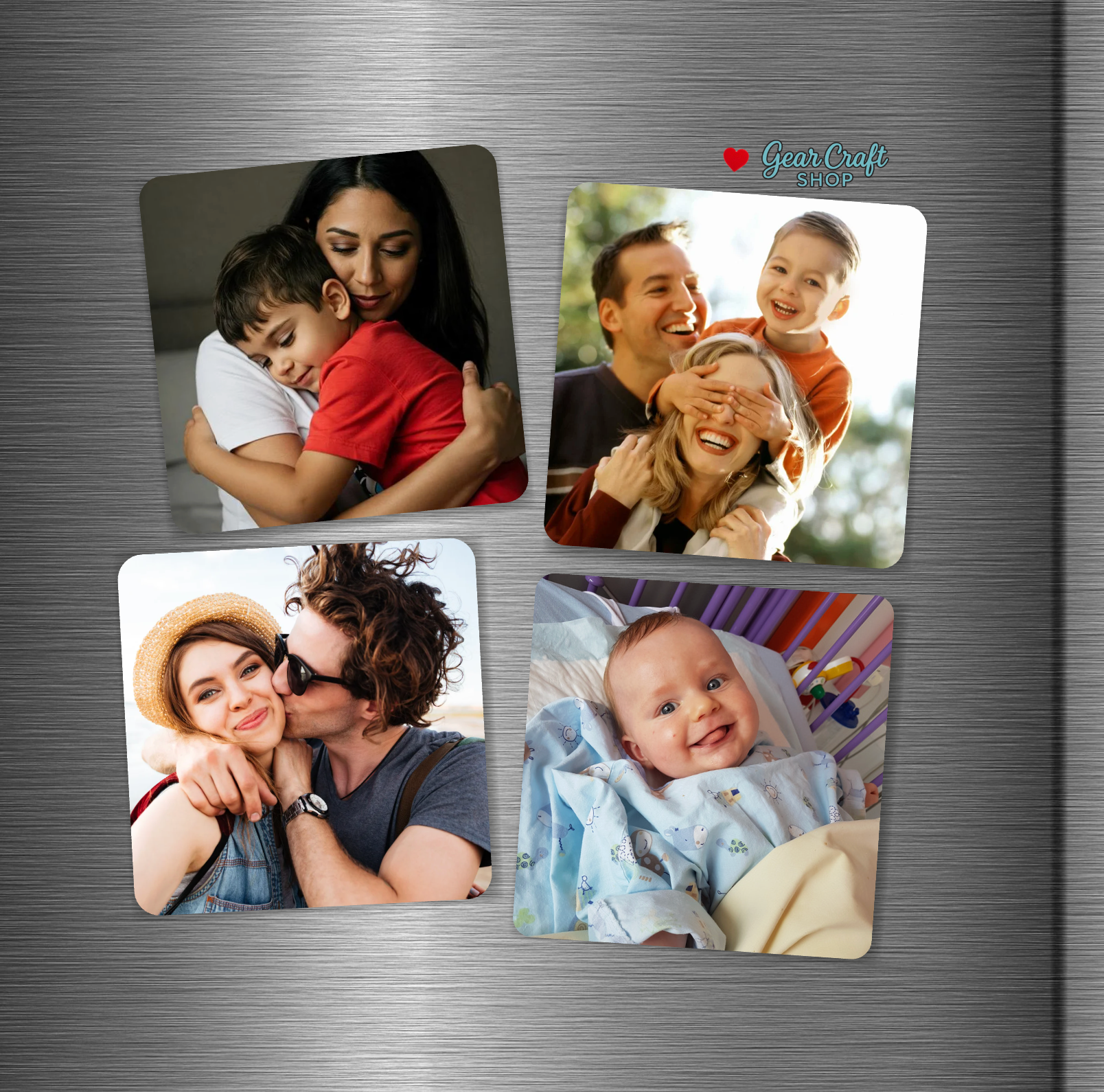 Custom Fridge Magnet with Photo Personalized Photo Magnet Family