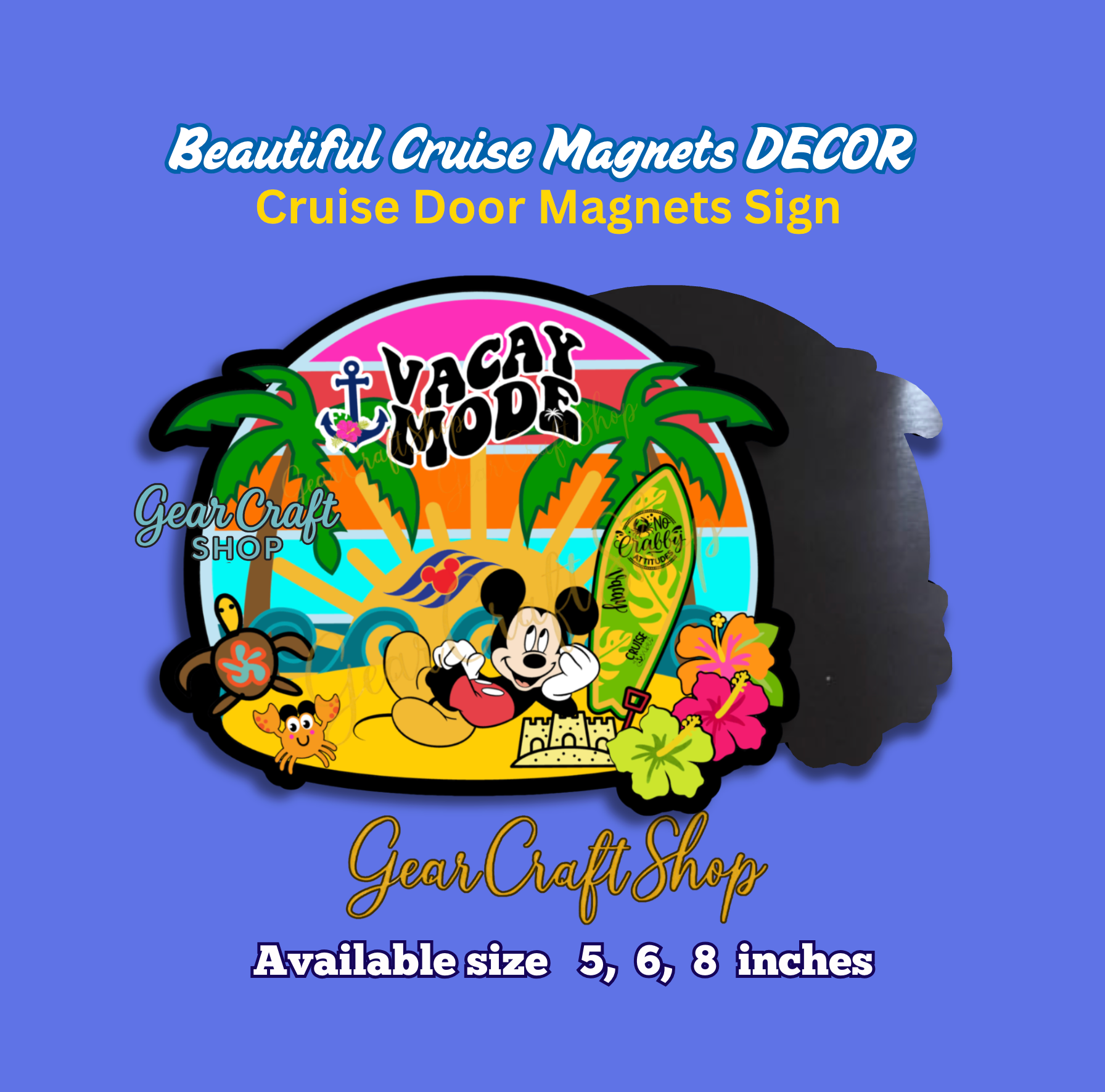 Vacations Cruise Door Magnet ✨ Ready-to-Ship
