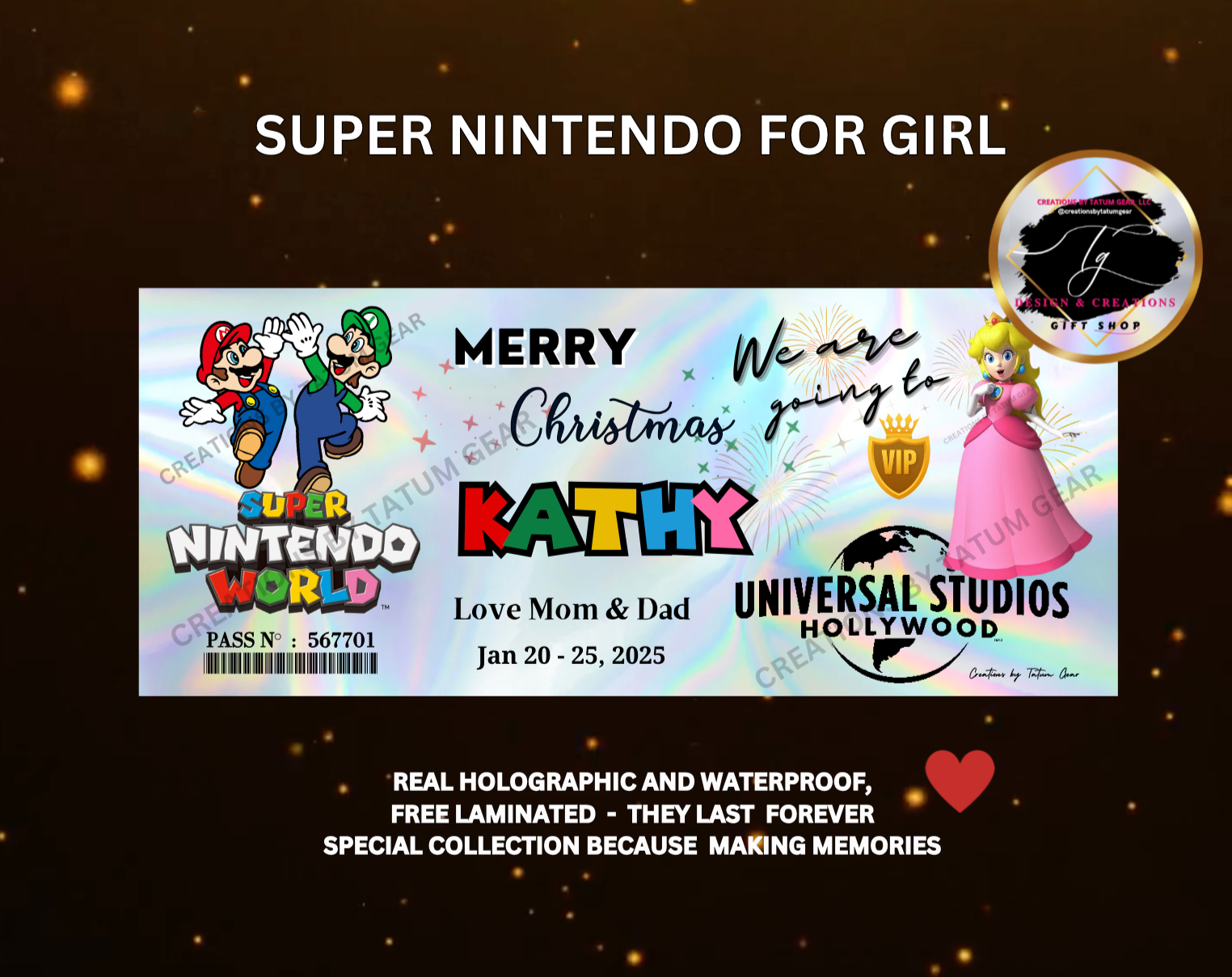 Premium Holographic Magical Surprise Ticket — by Gear Craft Shop