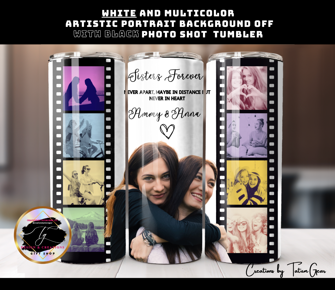 Custom 9-Photo Collage Tumbler - 20oz Personalized Gift