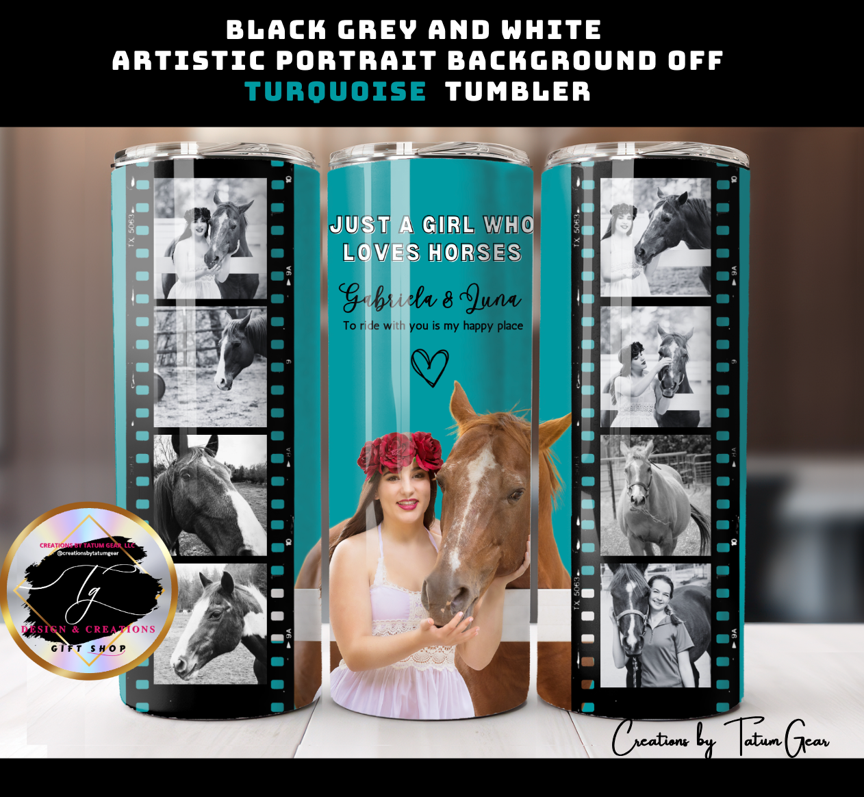 Custom 9-Photo Collage Tumbler - 20oz Personalized Gift