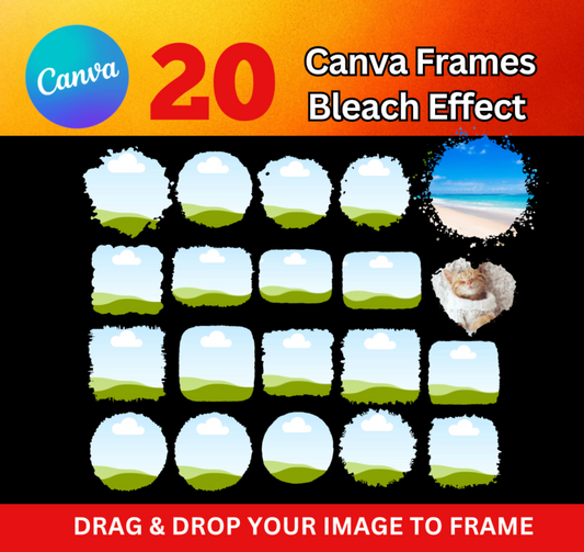 Canva Frames - 20 Bleach Effect
