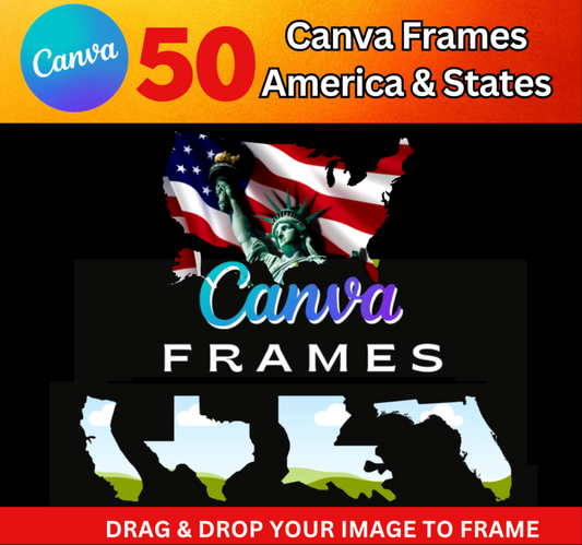 Canva Frames - America & States