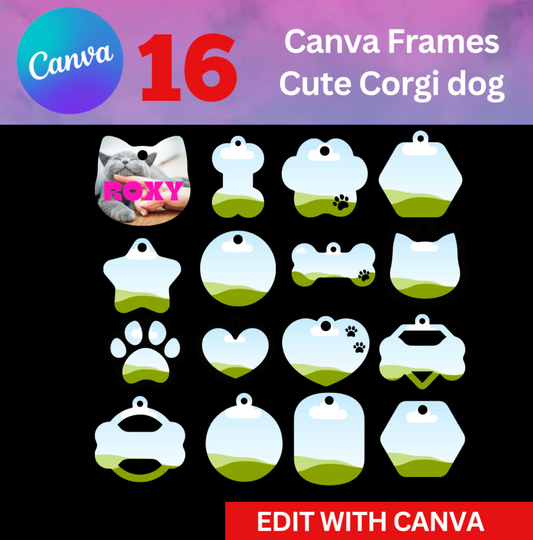 Canva Frames - Dog Tags