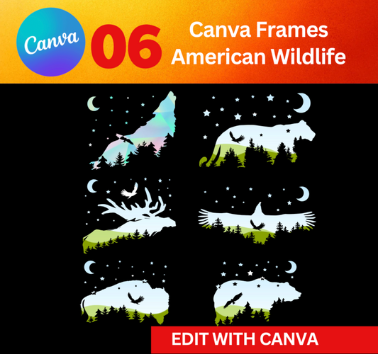 Canva Frames - American Wildlife