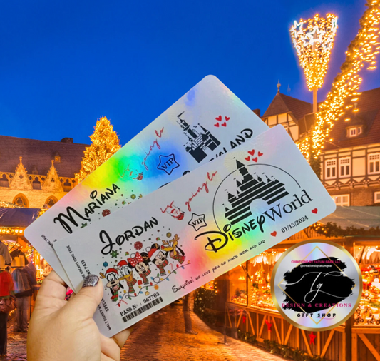Christmas Surprise Ticket – Personalized Holographic Holiday Reveal