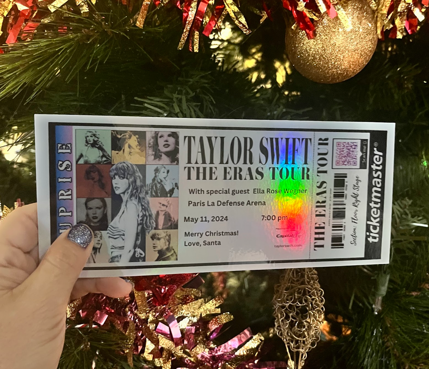 AMAZING STUNNING PHYSICAL SURPRISE TICKETS CONCERTS HOLOGRAPHIC!