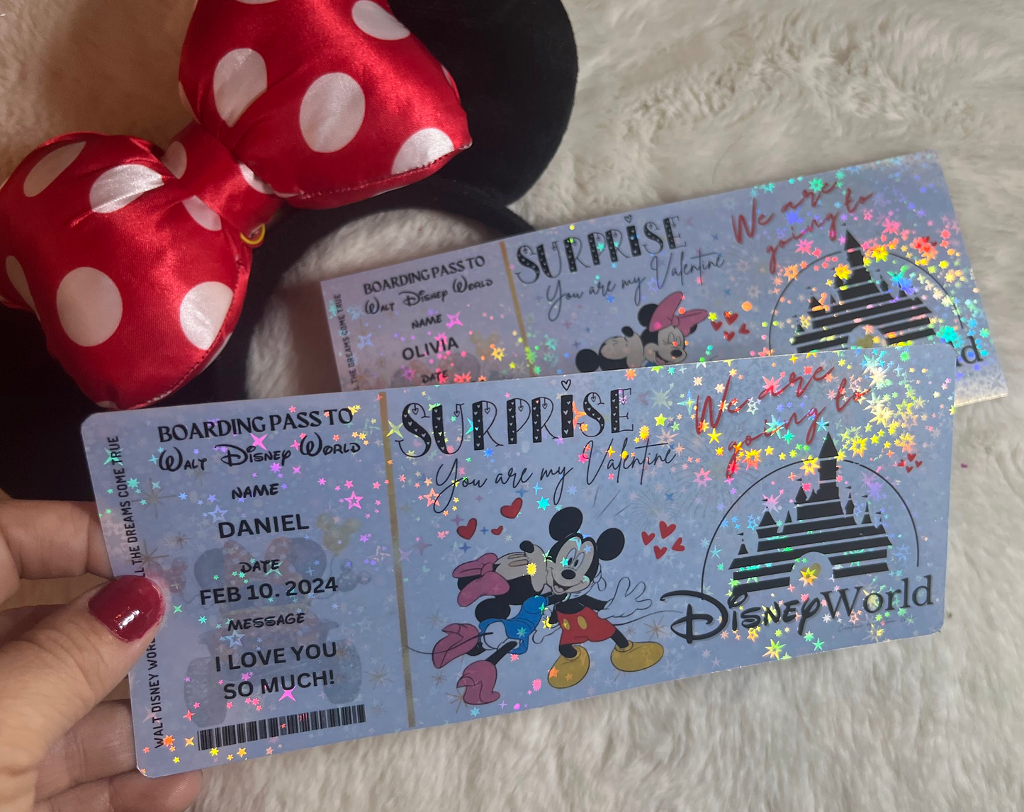 Holographic Surprise Ticket – Valentine’s Gift or Couple Reveal