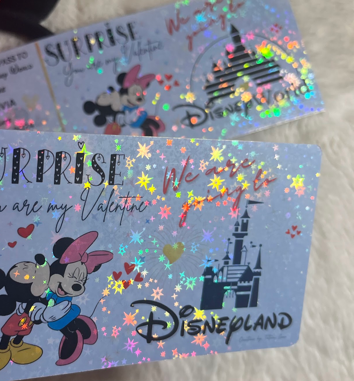 Holographic Surprise Ticket – Valentine’s Gift or Couple Reveal