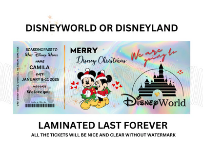 Christmas Surprise Ticket – Personalized Holographic Holiday Reveal