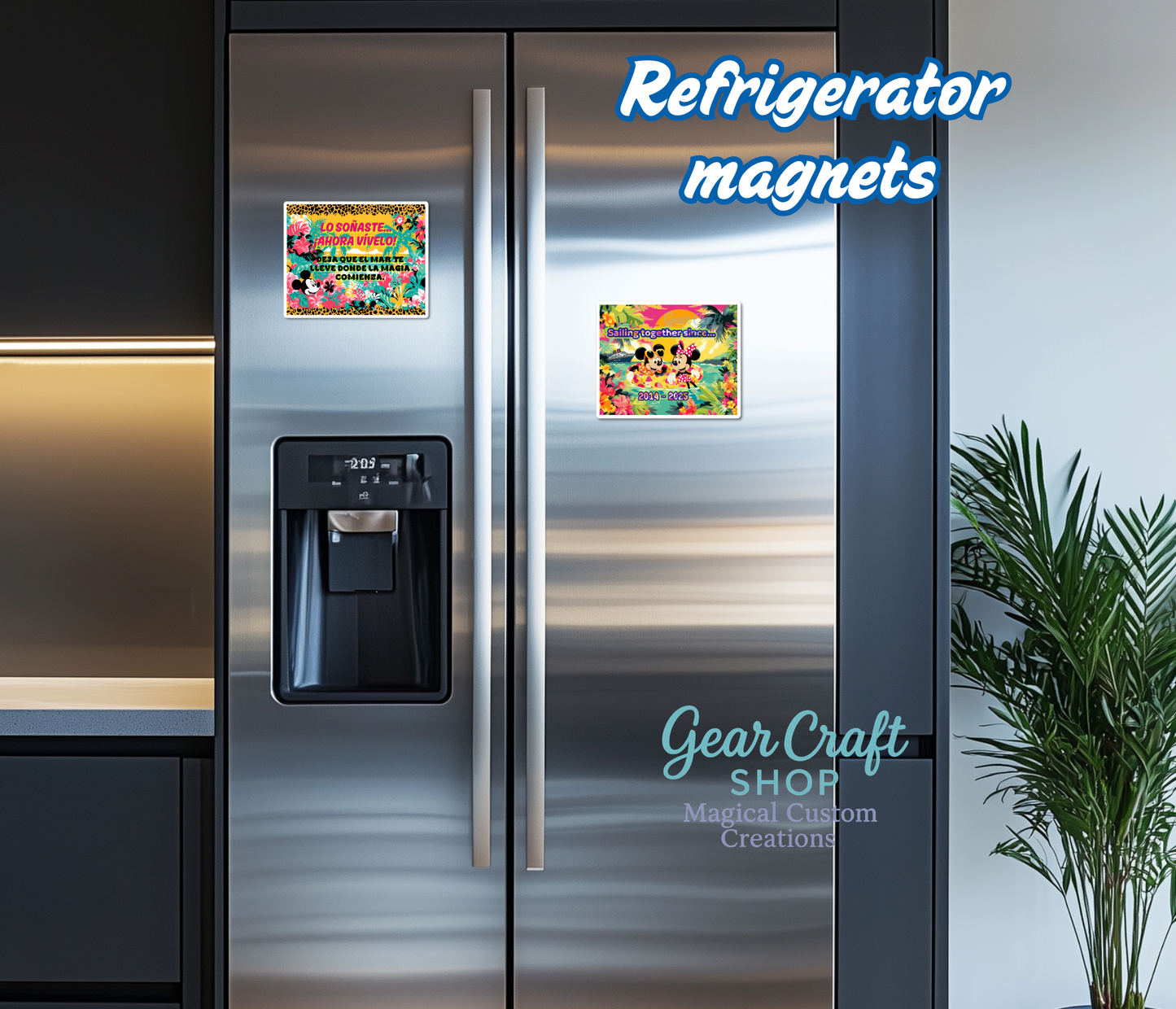 Cruise Memories Magnet – Tropical Custom Design for Fridge, Car, Office or Cruise Door