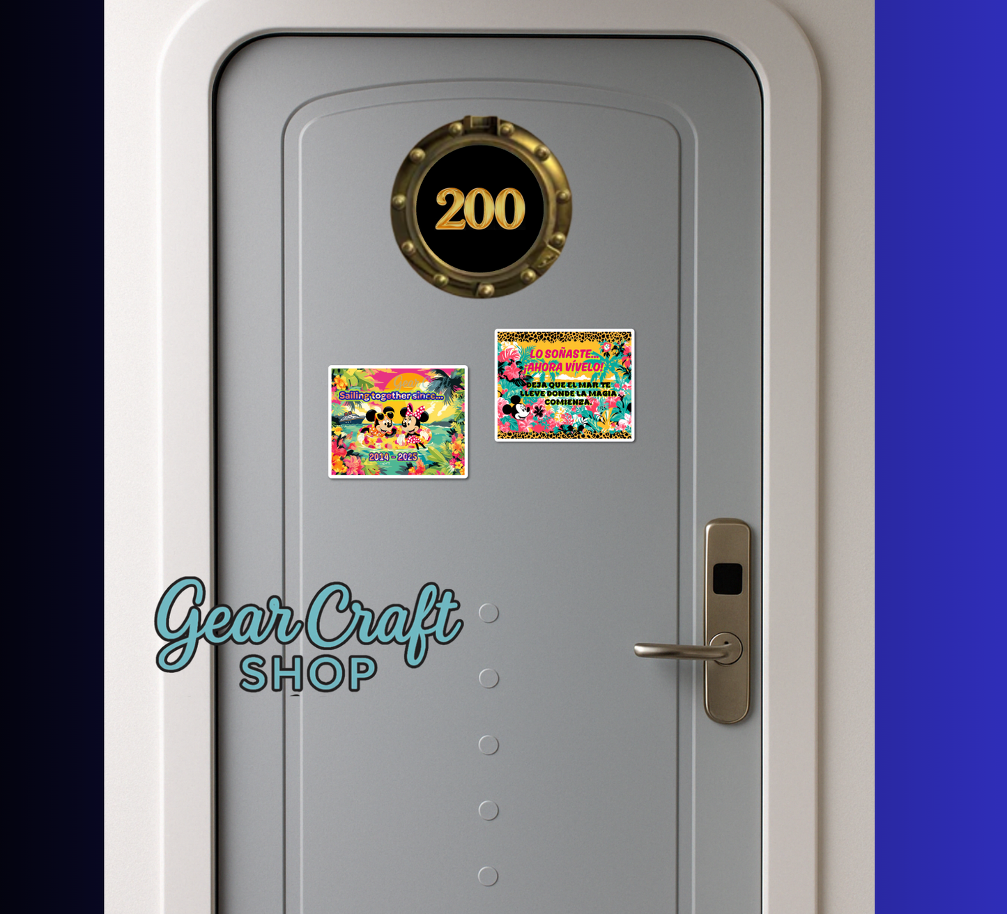 Cruise Memories Magnet – Tropical Custom Design for Fridge, Car, Office or Cruise Door