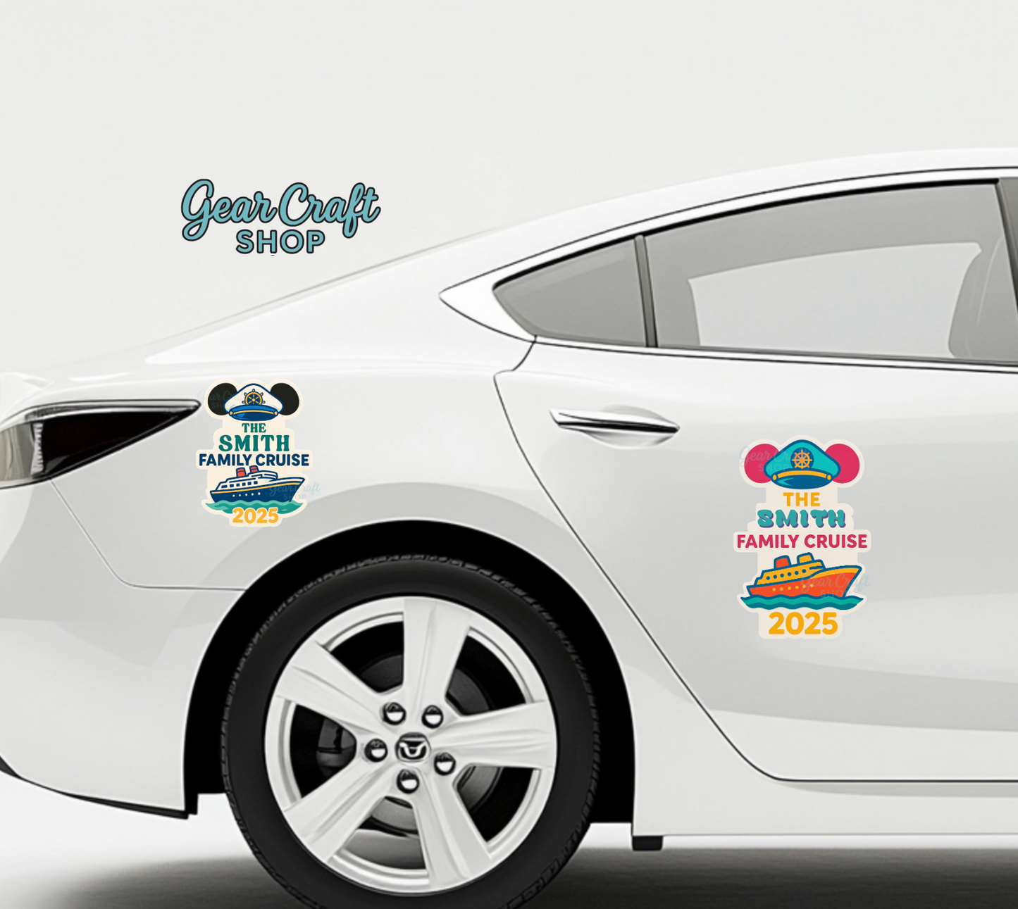 Cute Cruise Door Magnet – Personalized Family Name | 3 Sizes | Disney-Inspired Cruise Decor