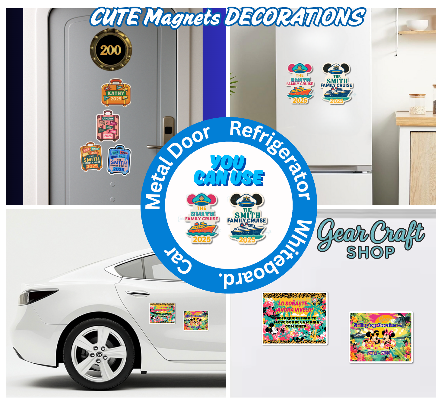 Cute Cruise Door Magnet — by Gear Craft Shop
