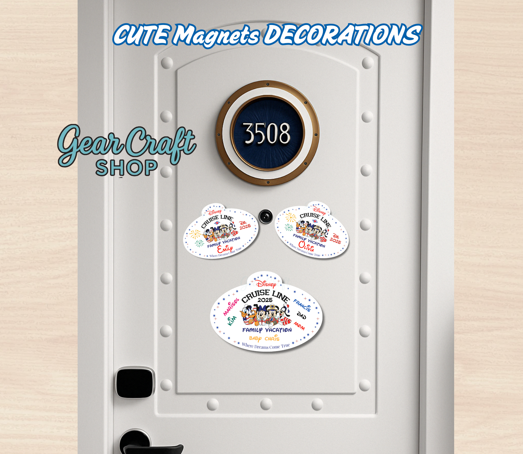 Friends Cruise Magnet Family or Name