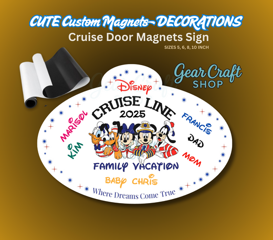 Disney Cruise Magnet Family or Name